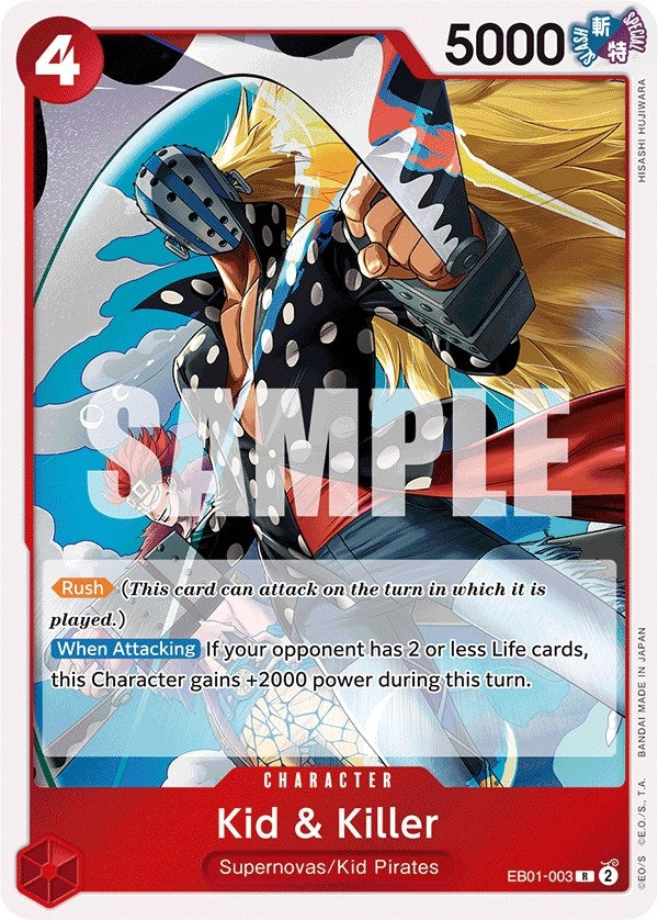 Image for Kid & Killer (EB01-003) (Extra Booster: Memorial Collection) - One Piece Card Game