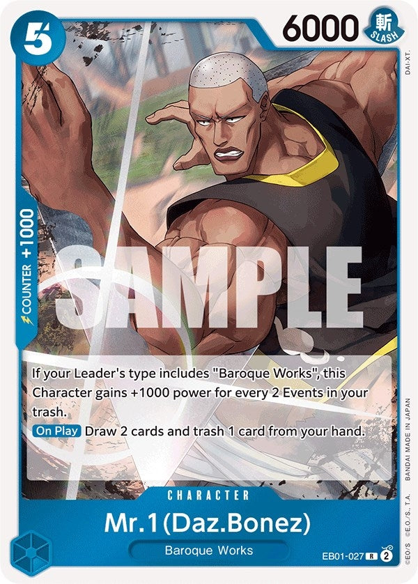 Image for Mr. 1 (Daz.Bonez) (EB01-027) (Extra Booster: Memorial Collection) - One Piece Card Game
