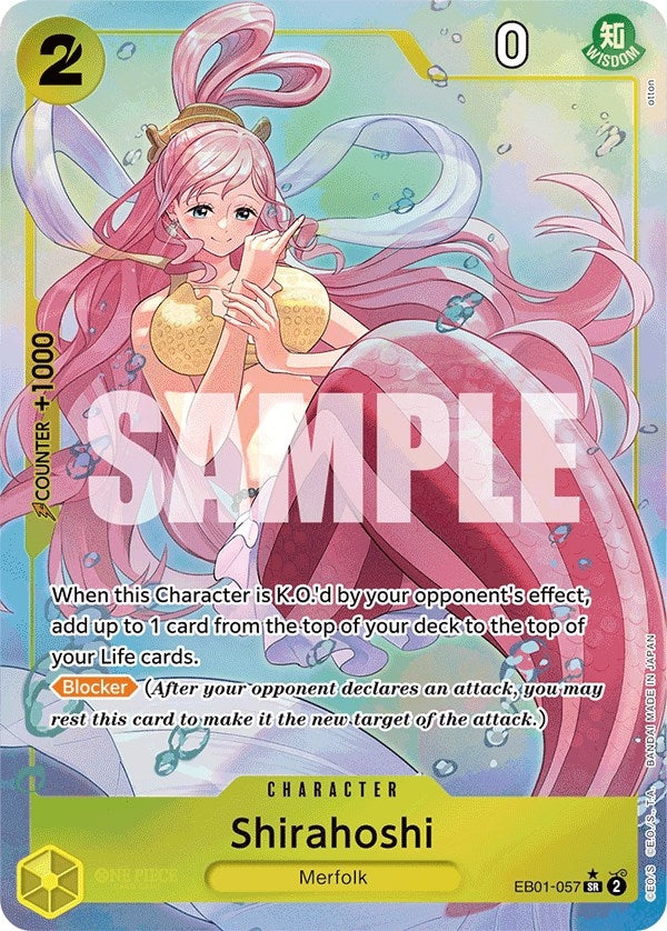 Image for Shirahoshi (Alternate Art) (EB01-057) (Extra Booster: Memorial Collection) - One Piece Card Game