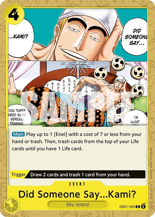 Image for Did Someone Say...Kami? (EB01-060) (Extra Booster: Memorial Collection) - One Piece Card Game