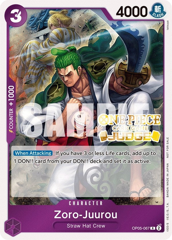 Zoro-Juurou (Judge Pack Vol. 3) (OP05-067) (One Piece Promotion Cards)