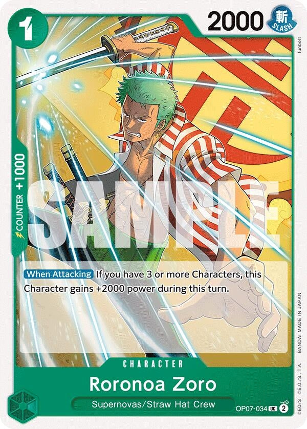 Roronoa Zoro (034) (OP07-034) (500 Years in the Future)