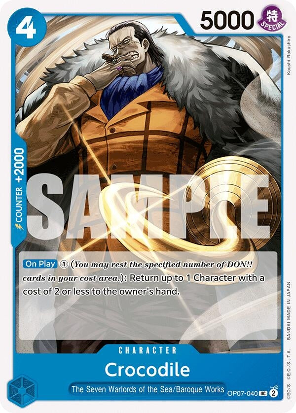Image for Crocodile (OP07-040) (500 Years in the Future) - One Piece Card Game