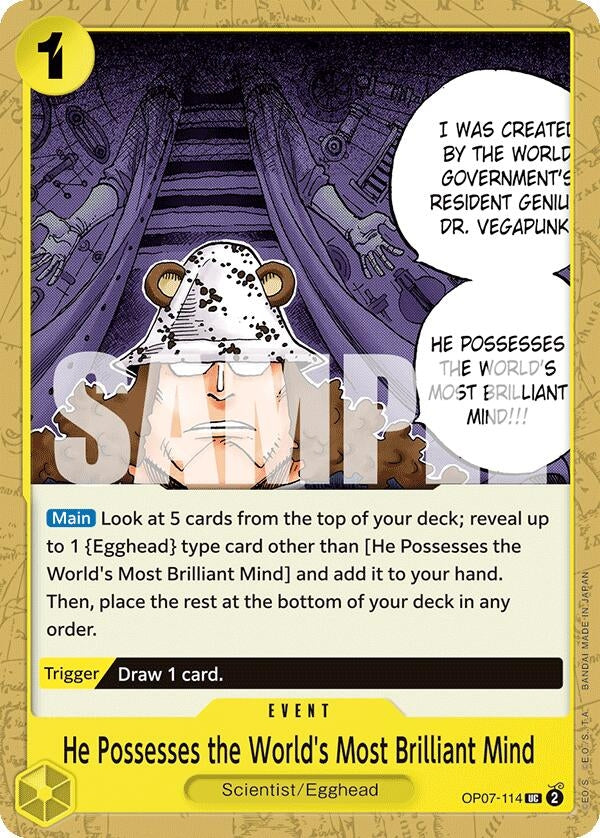 He Possesses the World's Most Brilliant Mind (OP07-114) (500 Years in the Future)