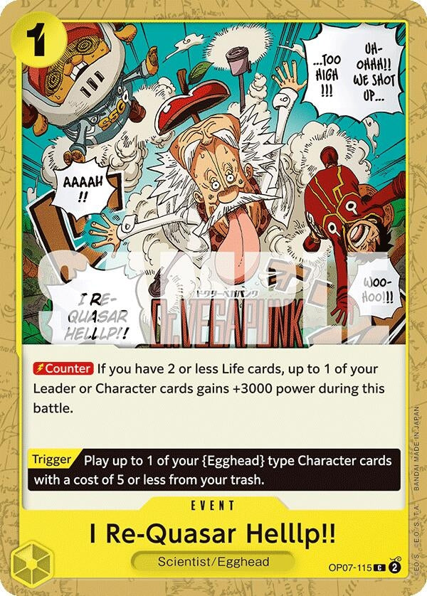 Image for I Re-Quasar Helllp!! (OP07-115) (500 Years in the Future) - One Piece Card Game