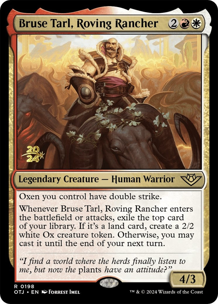 Bruse Tarl, Roving Rancher (198) (Prerelease Cards)