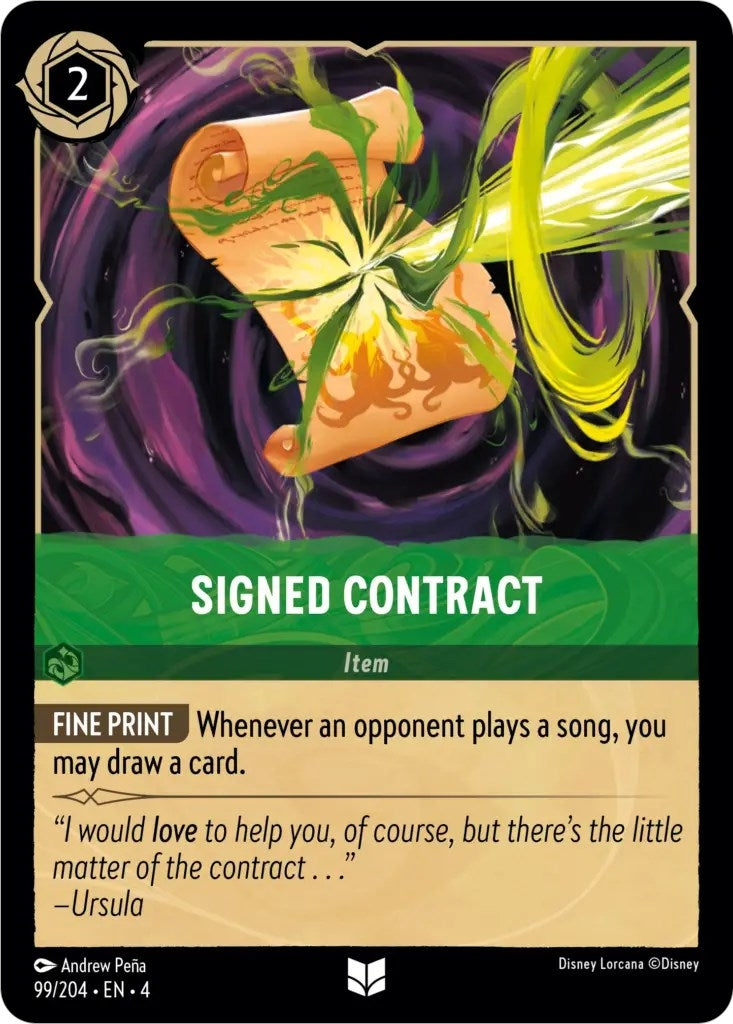 Signed Contract (99/204) (Ursula's Return)