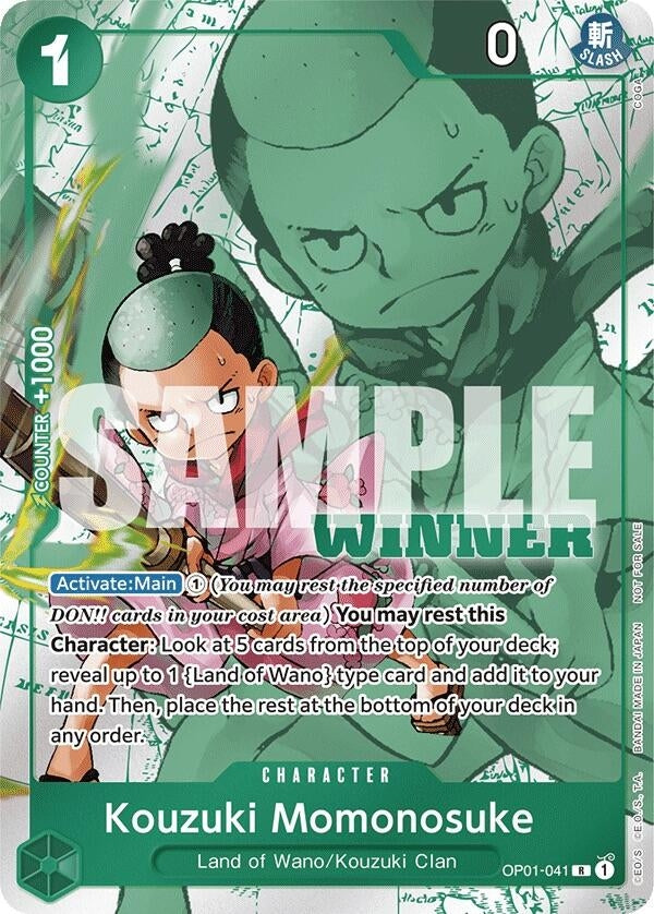 Image for Kouzuki Momonosuke (Winner Pack Vol. 7) (OP01-041) (One Piece Promotion Cards) - One Piece Card Game