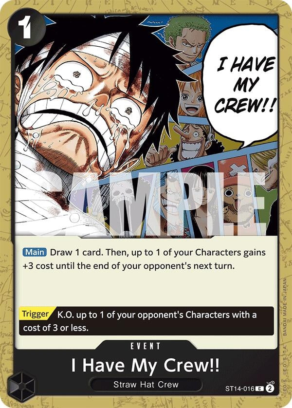 Image for I Have My Crew!! (ST14-016) (Starter Deck 14: 3D2Y) - One Piece Card Game
