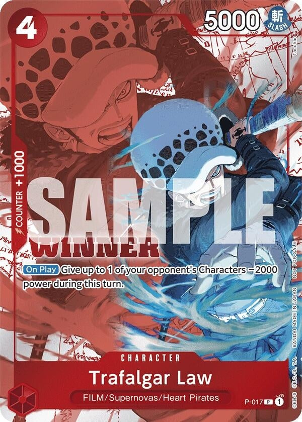 Trafalgar Law (Winner Pack Vol. 7) (P-017) (One Piece Promotion Cards)