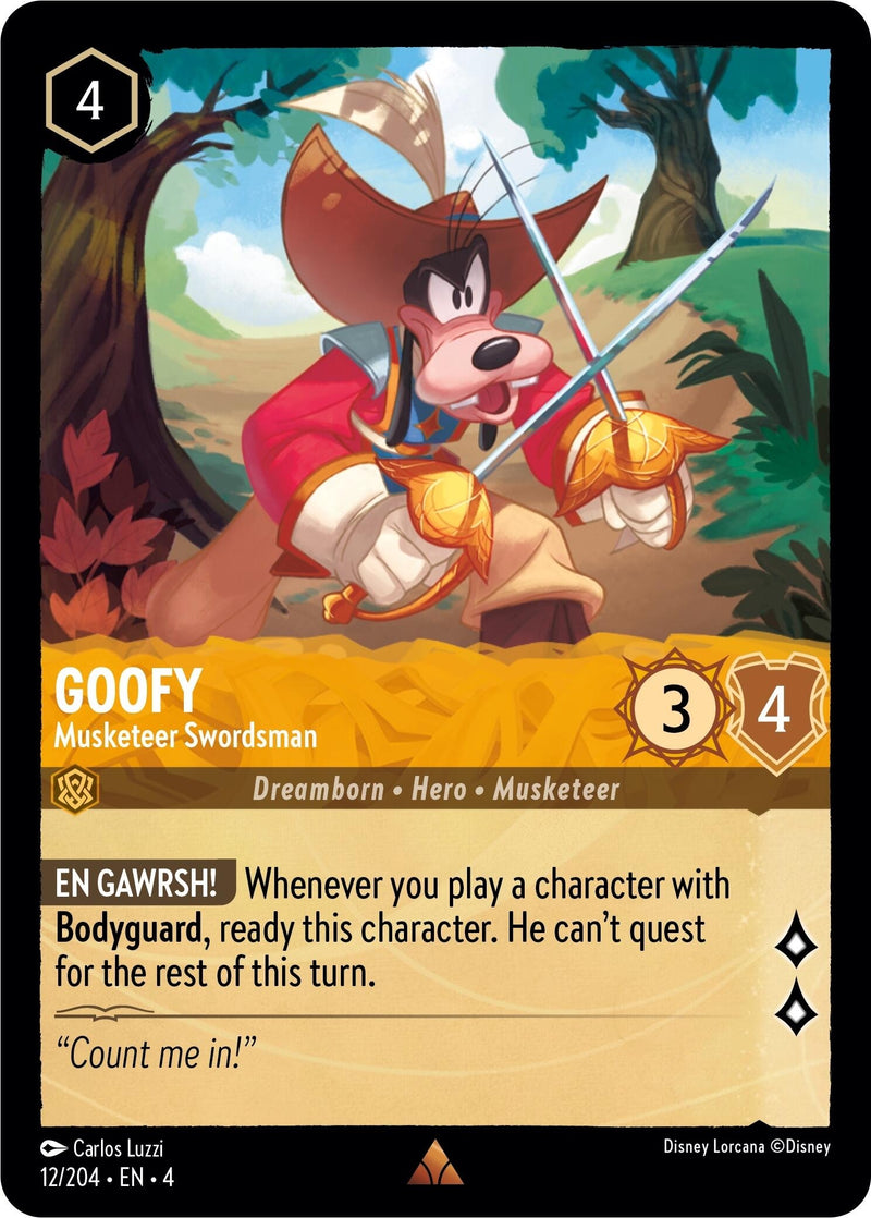 Goofy - Musketeer Swordsman (12/204) (Ursula's Return)