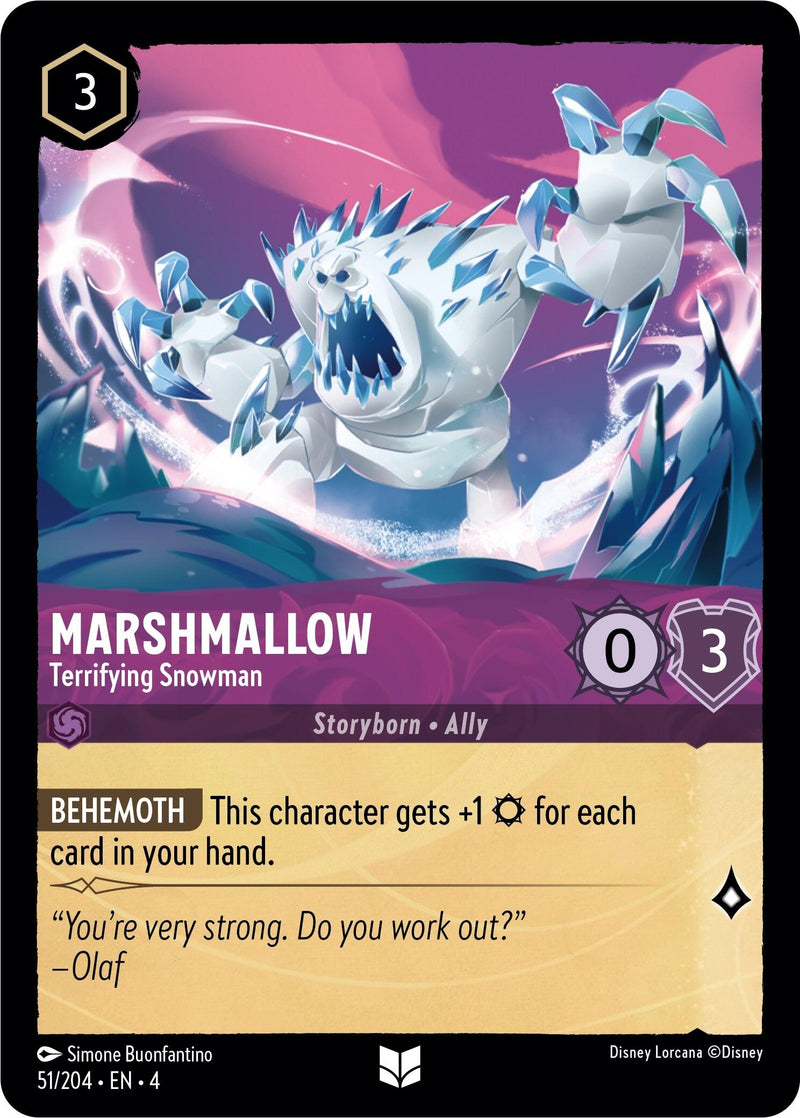 Marshmallow - Terrifying Snowman (51/204) (Ursula's Return)