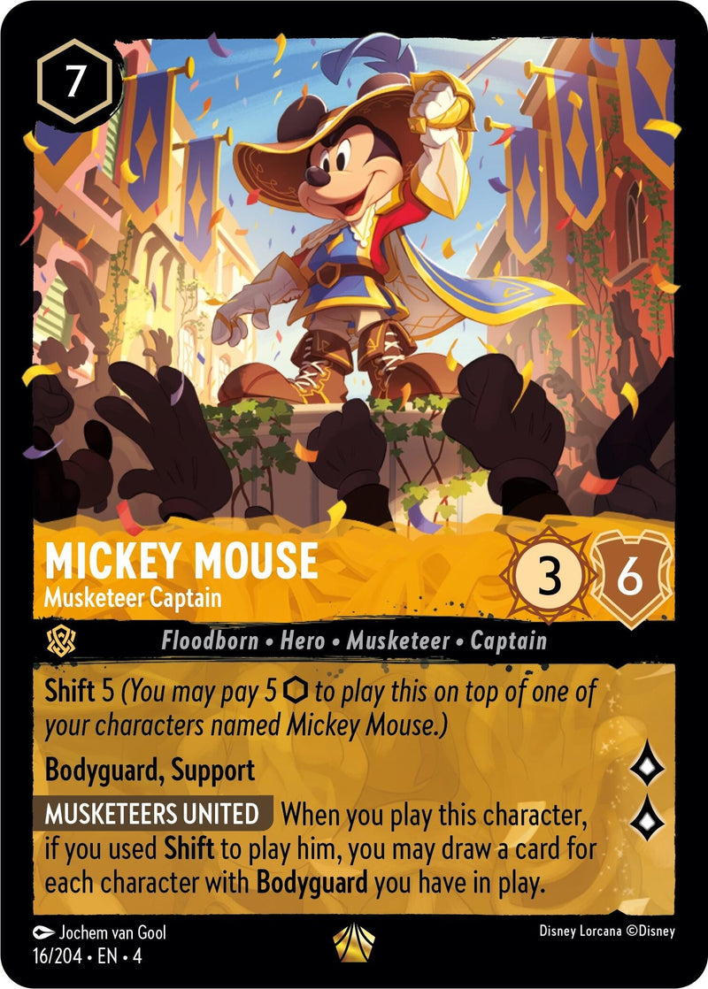 Mickey Mouse - Musketeer Captain (16/204) (Ursula's Return)