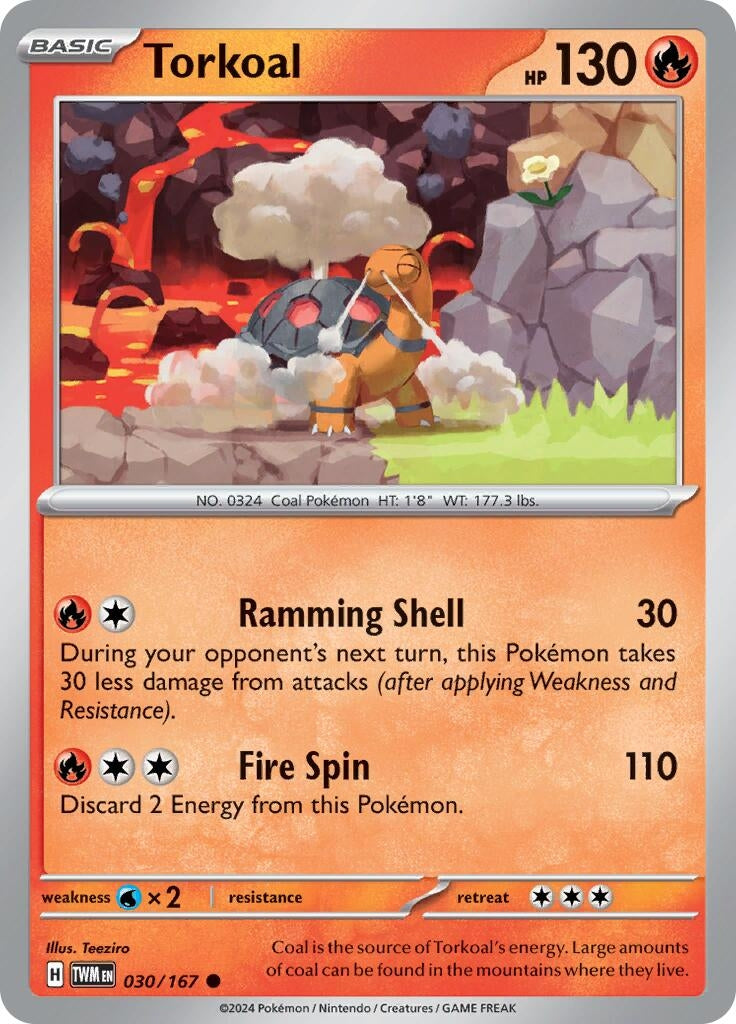 Image for Torkoal (030/167) (SV06: Twilight Masquerade) - Pokemon