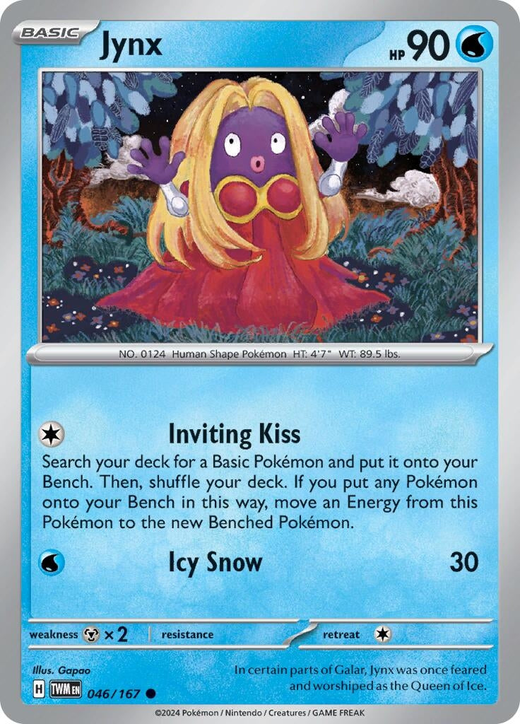 Image for Jynx (046/167) (SV06: Twilight Masquerade) - Pokemon