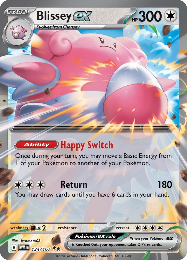 Blissey ex (134/167) (SV06: Twilight Masquerade)