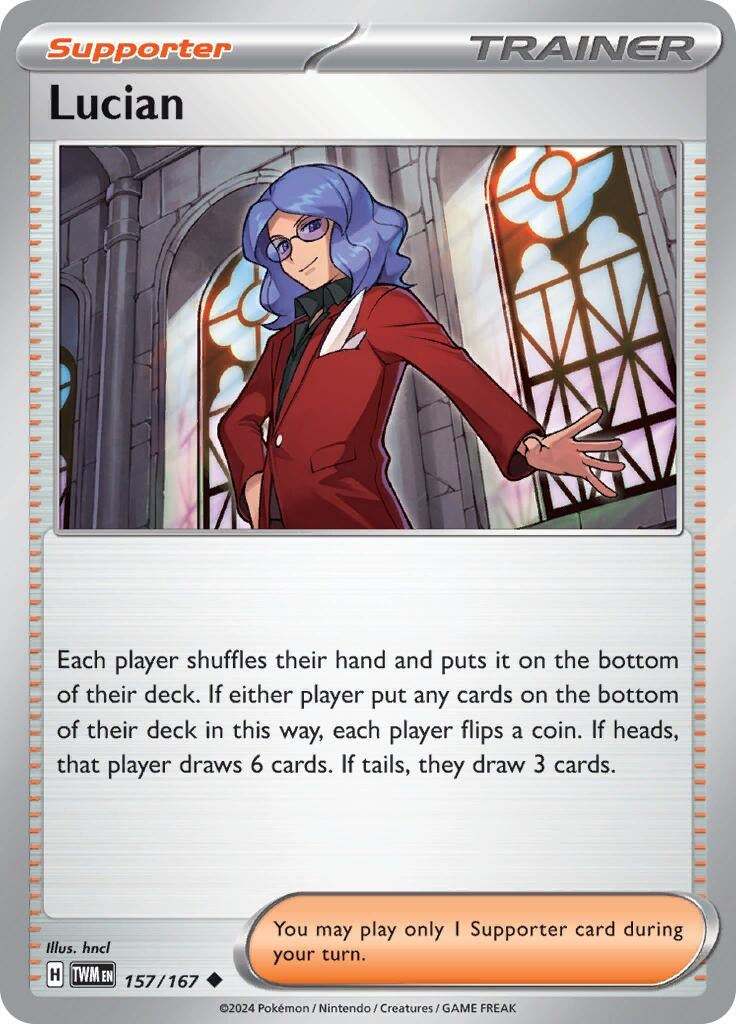 Image for Lucian (157/167) (SV06: Twilight Masquerade) - Pokemon