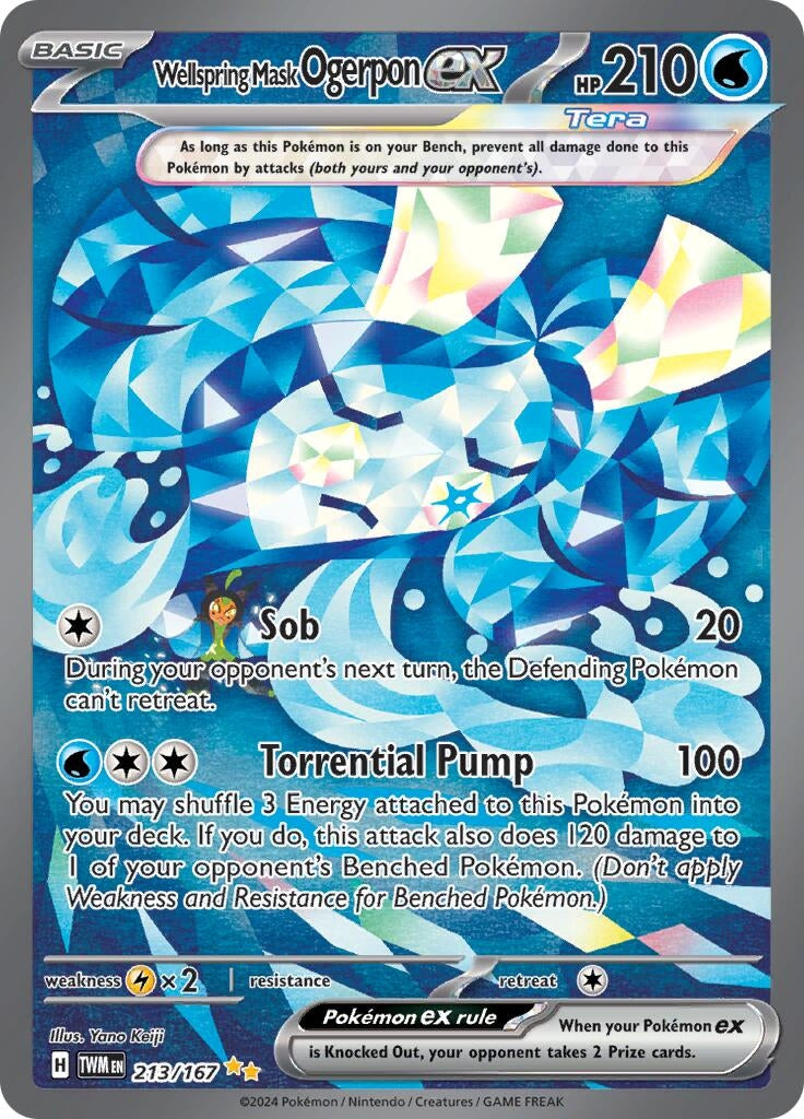 Wellspring Mask Ogerpon ex (213/167) (SV06: Twilight Masquerade)