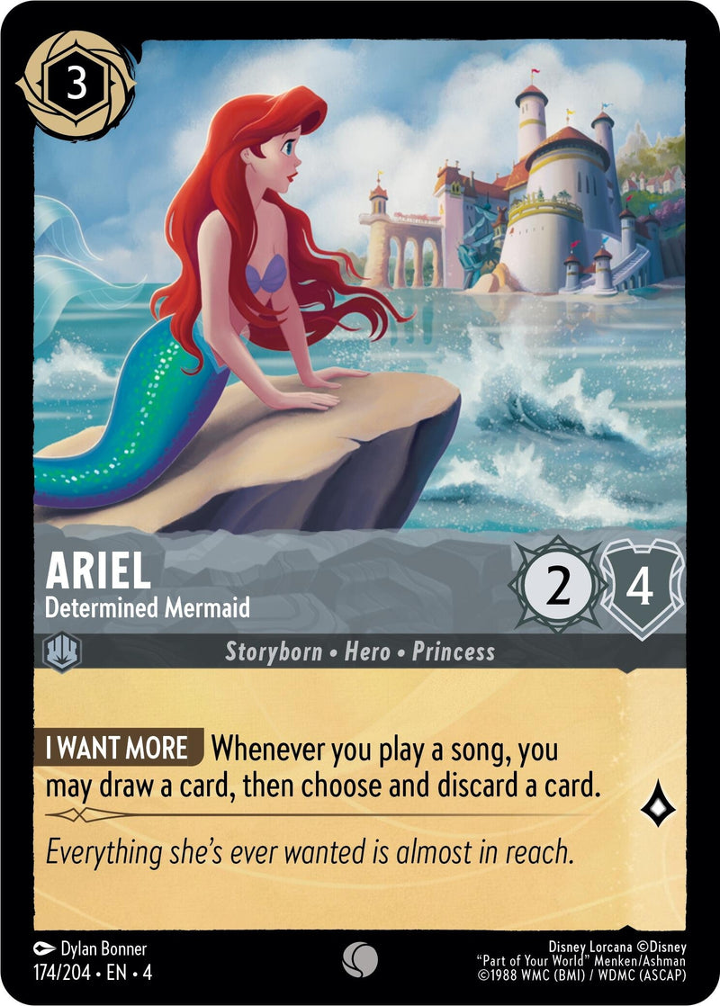 Ariel - Determined Mermaid (174/204) (Ursula's Return)