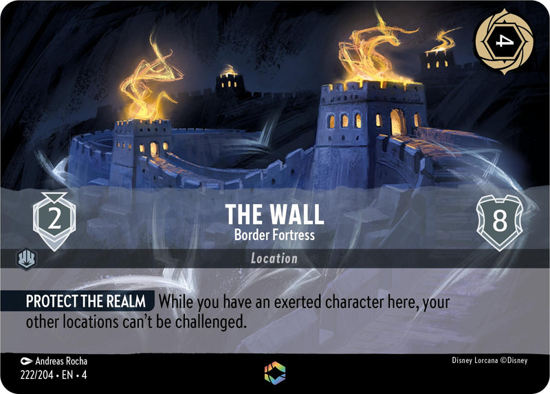The Wall - Border Fortress (Enchanted) (222/204) (Ursula's Return)