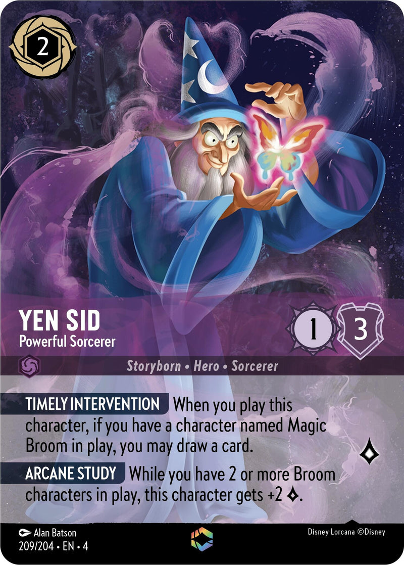 Yen Sid - Powerful Sorcerer (Enchanted) (209/204) (Ursula's Return)