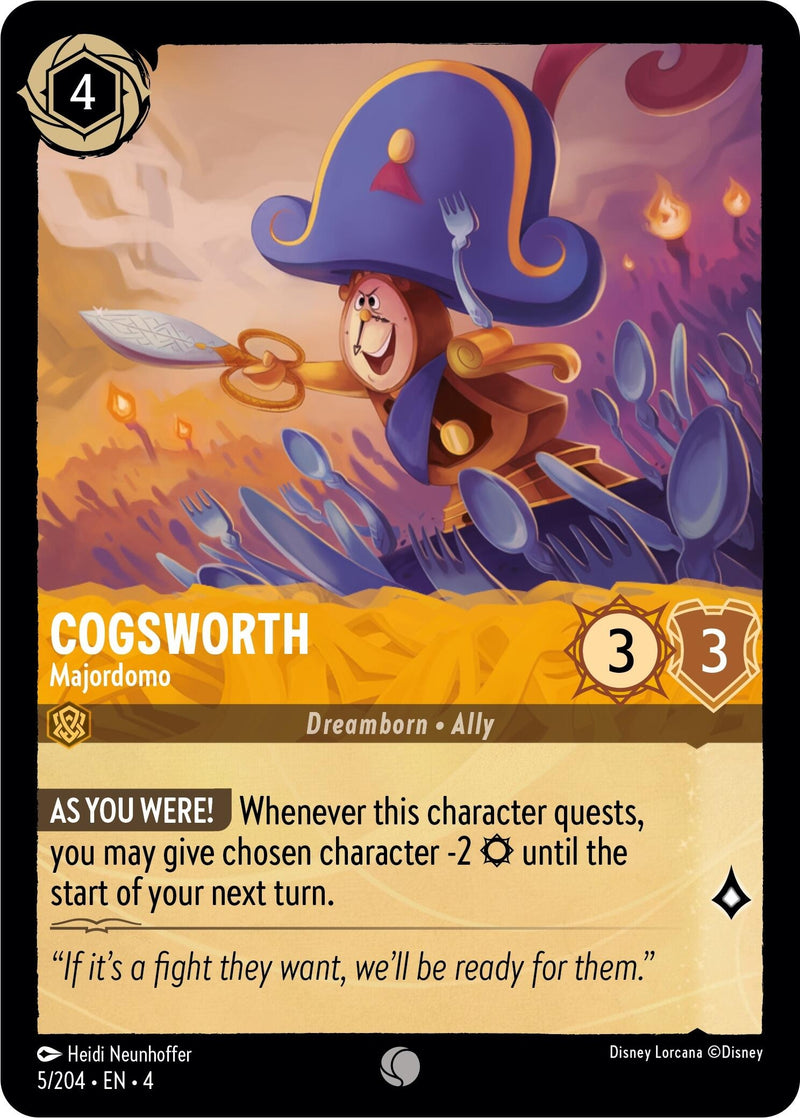Cogsworth - Majordomo (5/204) (Ursula's Return)