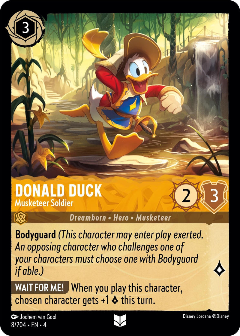 Donald Duck - Musketeer Soldier (8/204) (Ursula's Return)