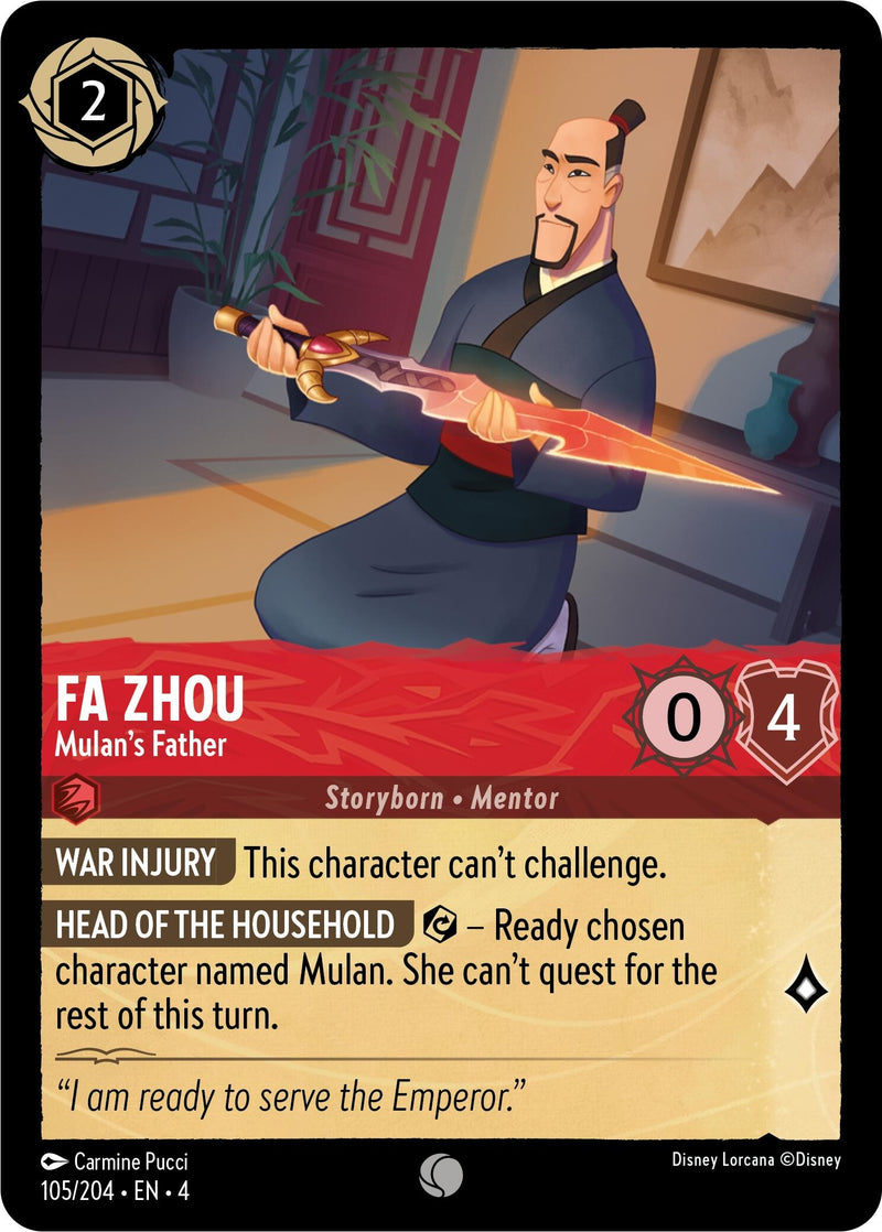 Fa Zhou - Mulan's Father (105/204) (Ursula's Return)