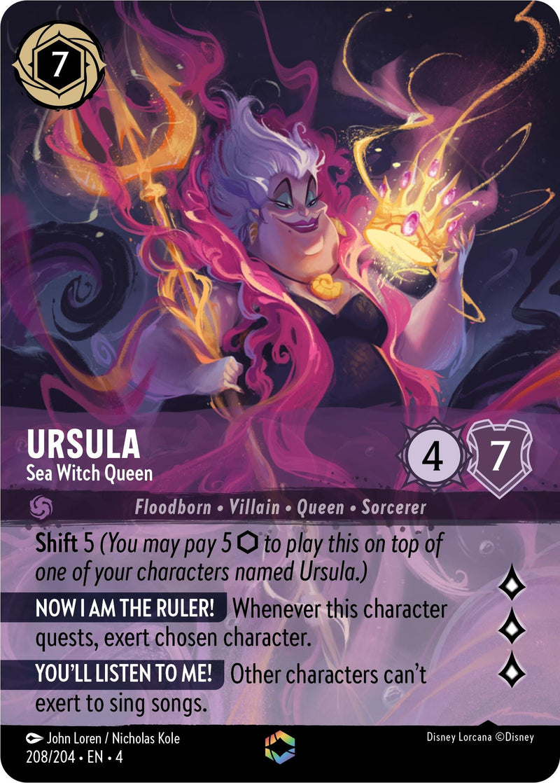Ursula - Sea Witch Queen (Enchanted) (208/204) (Ursula's Return)