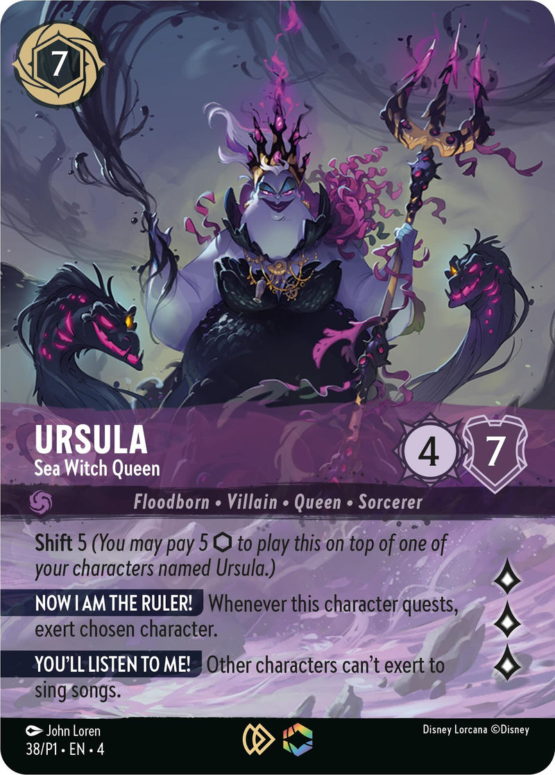 Ursula - Sea Witch Queen (Store Championship) (38) (Disney Lorcana Promo Cards)