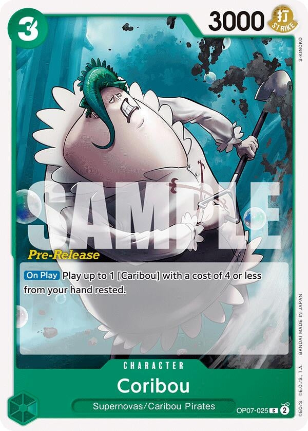 Image for Coribou (OP07-025) (500 Years in the Future Pre-Release Cards) - One Piece Card Game