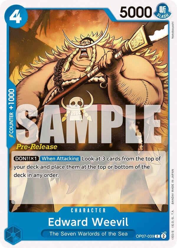 Edward Weevil (OP07-039) (500 Years in the Future Pre-Release Cards)