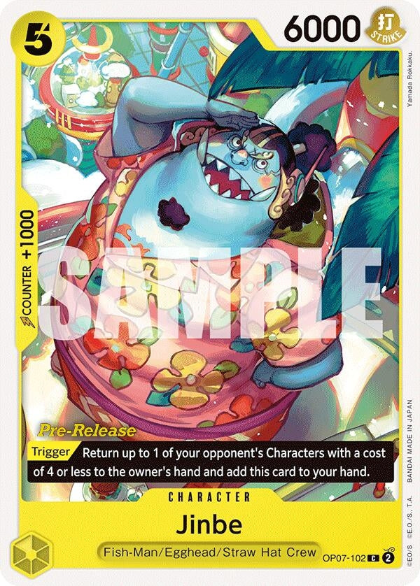 Jinbe (102) (OP07-102) (500 Years in the Future Pre-Release Cards)