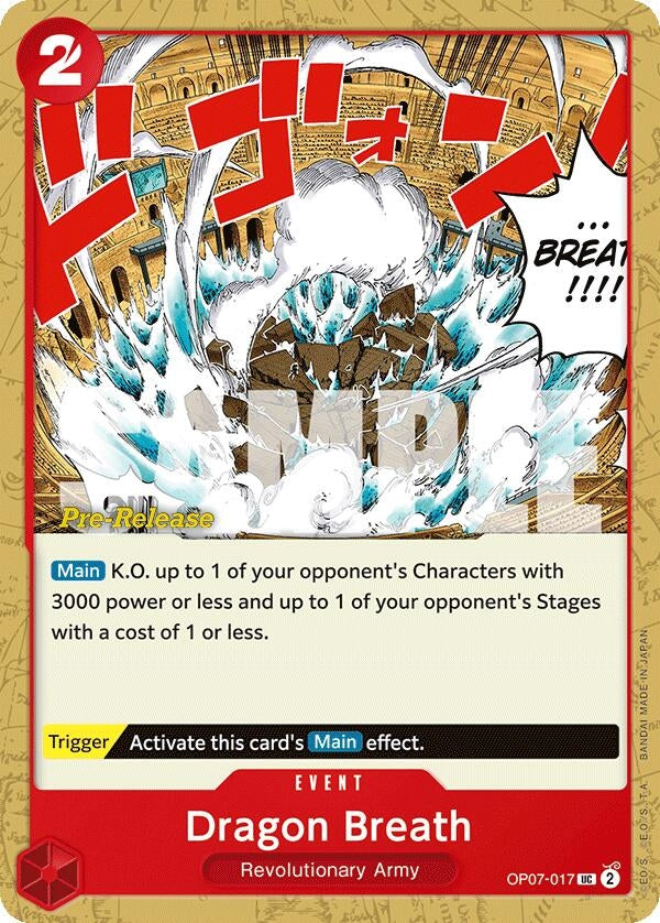 Image for Dragon Breath (OP07-017) (500 Years in the Future Pre-Release Cards) - One Piece Card Game