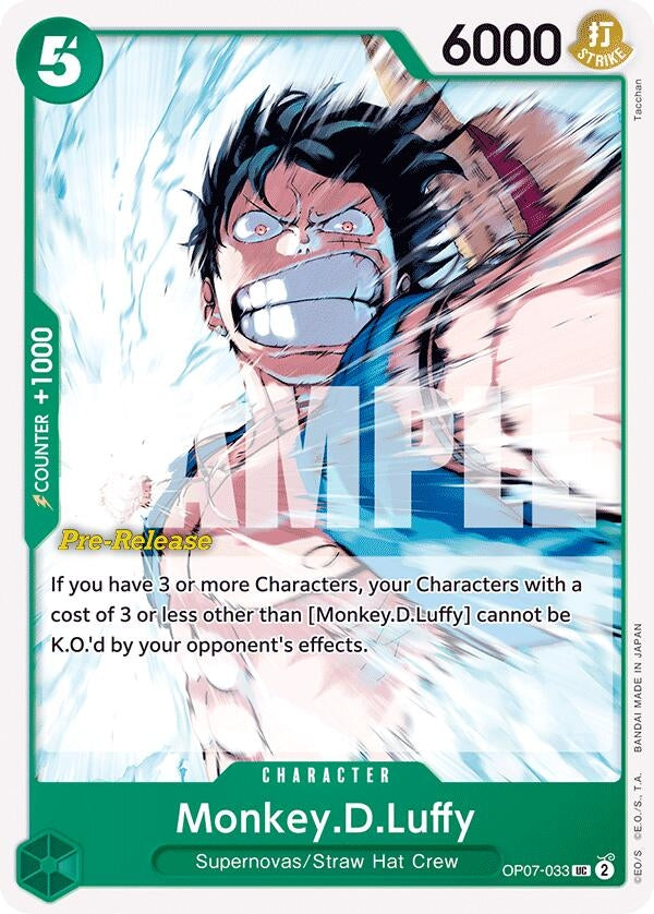 Monkey.D.Luffy (033) (OP07-033) (500 Years in the Future Pre-Release Cards)