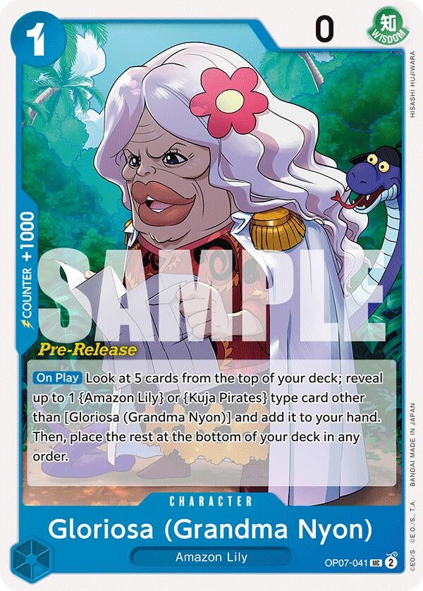 Image for Gloriosa (Grandma Nyon) (OP07-041) (500 Years in the Future Pre-Release Cards) - One Piece Card Game