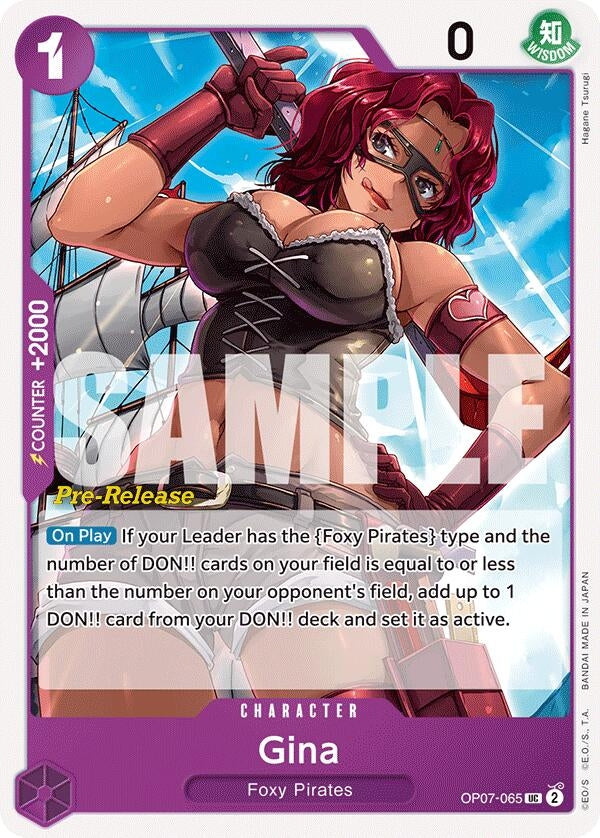 Gina (OP07-065) (500 Years in the Future Pre-Release Cards)