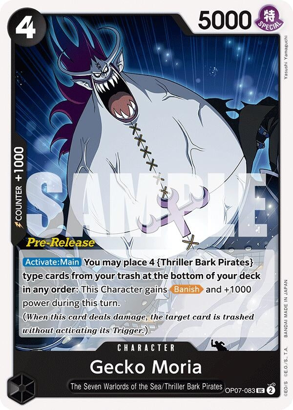 Gecko Moria (083) (OP07-083) (500 Years in the Future Pre-Release Cards)