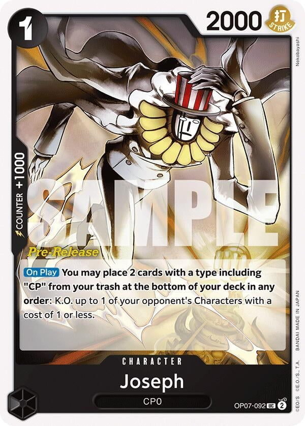 Image for Joseph (OP07-092) (500 Years in the Future Pre-Release Cards) - One Piece Card Game