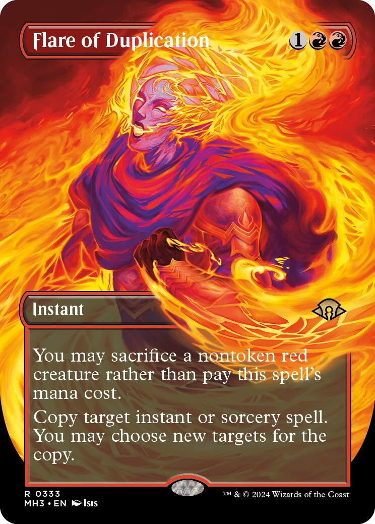 Flare of Duplication (Borderless) (333) (Modern Horizons 3) (MH3)