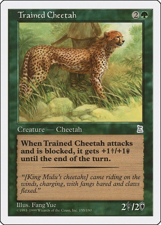 Image for Trained Cheetah (155) - Magic: The Gathering