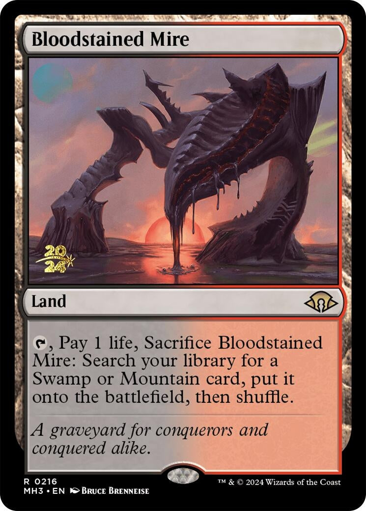 Bloodstained Mire (216) (Prerelease Cards)