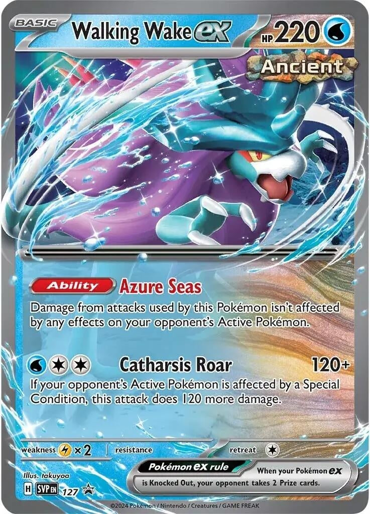 Walking Wake ex - 127 (127) (SV: Scarlet & Violet Promo Cards)