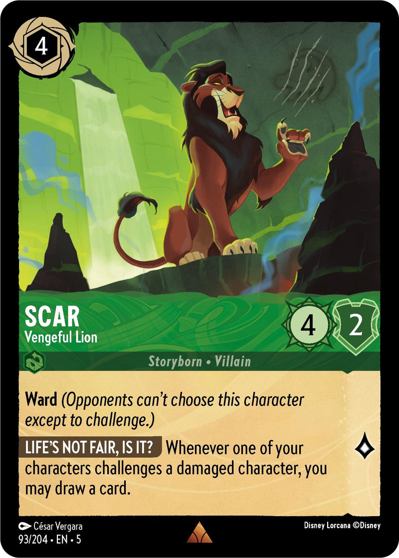 Scar - Vengeful Lion (93/204) (Shimmering Skies)