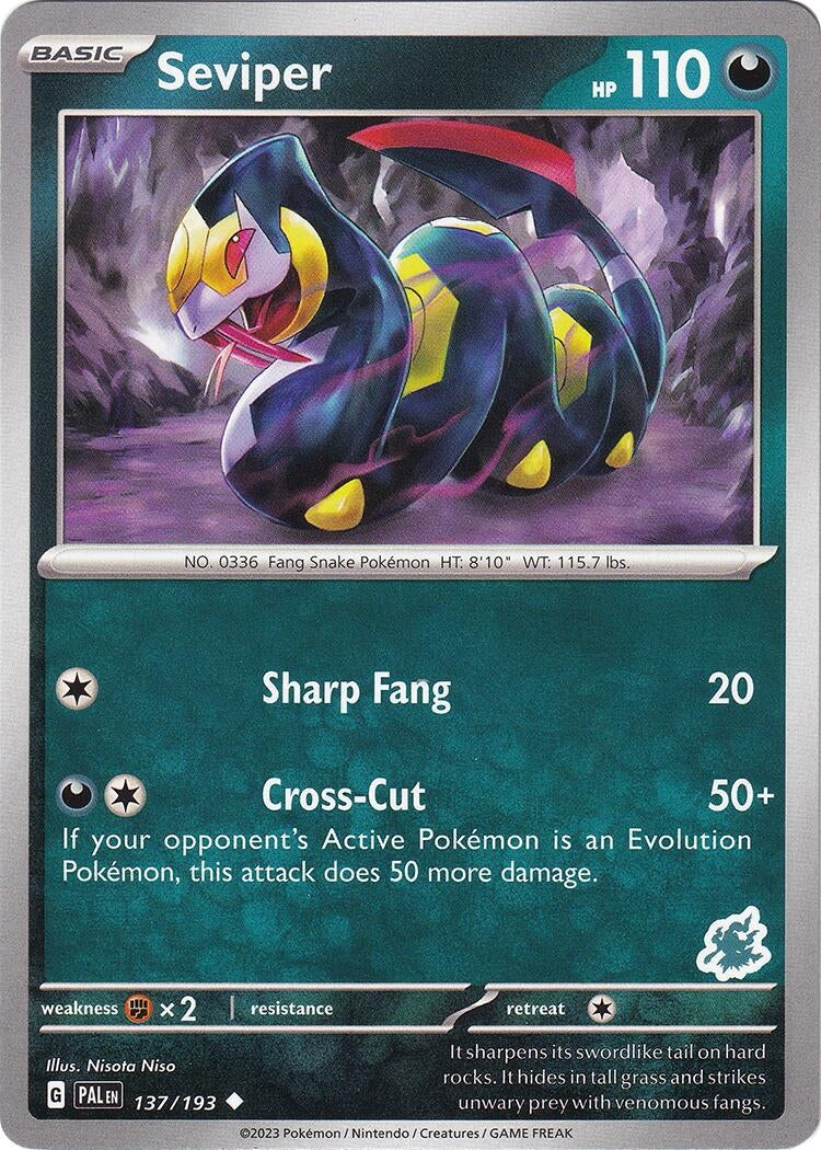Image for Seviper - Darkrai Deck (137/193) (Battle Academy 2024) - Pokemon