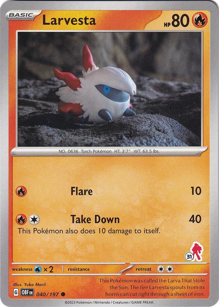 Image for Larvesta - Armarouge 31 (040/197) (Battle Academy 2024) - Pokemon