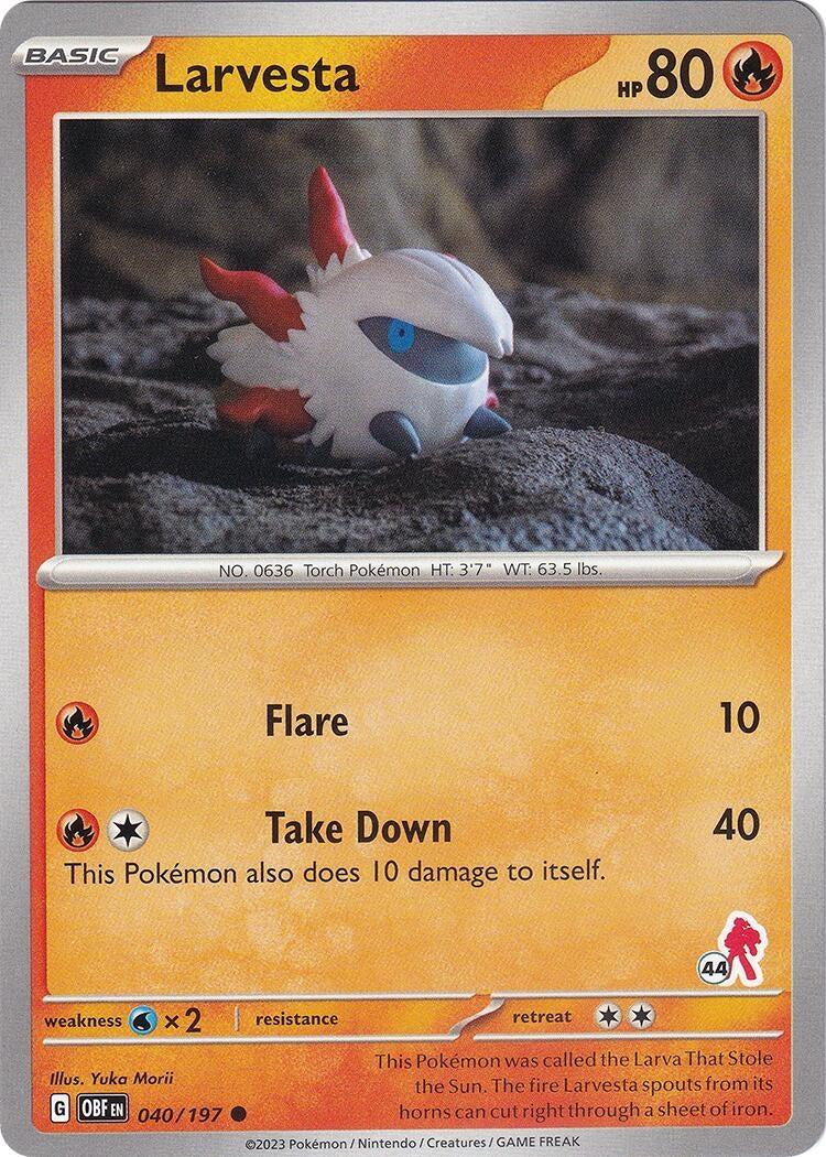 Image for Larvesta - Armarouge 44 (040/197) (Battle Academy 2024) - Pokemon
