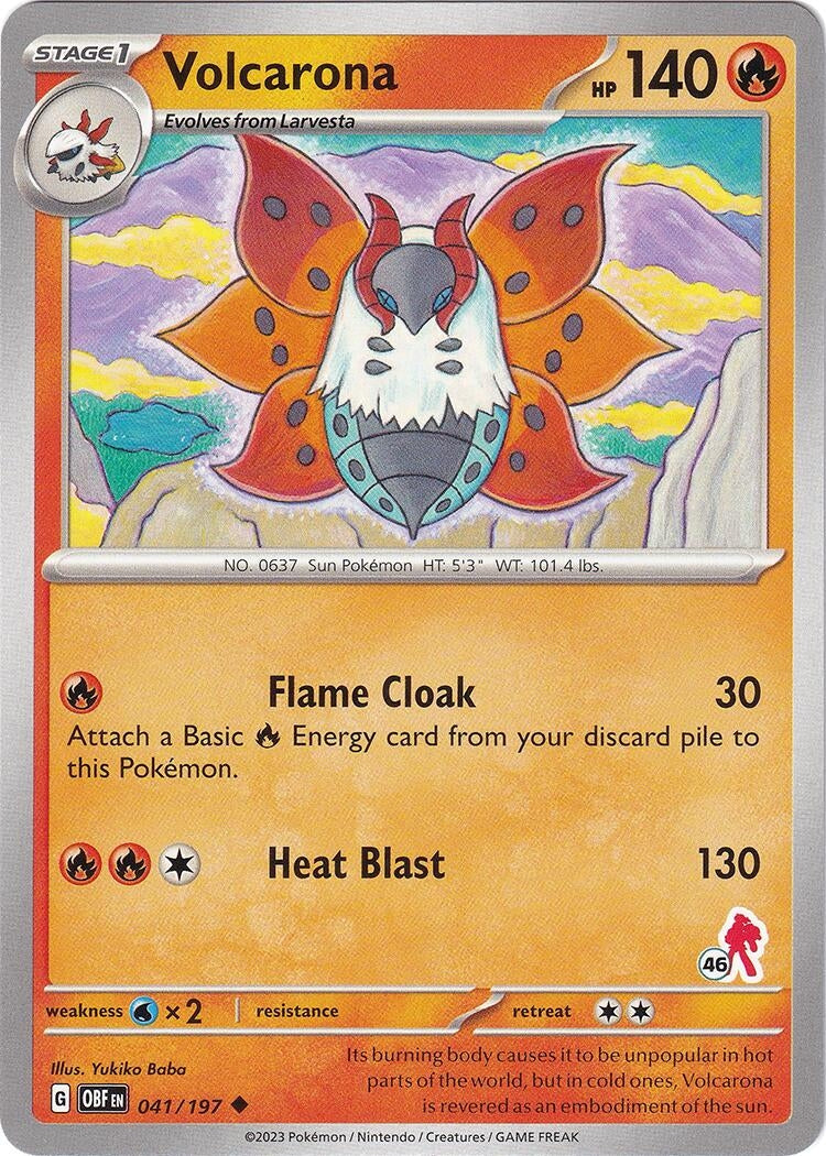 Image for Volcarona - Armarouge 46 (041/197) (Battle Academy 2024) - Pokemon