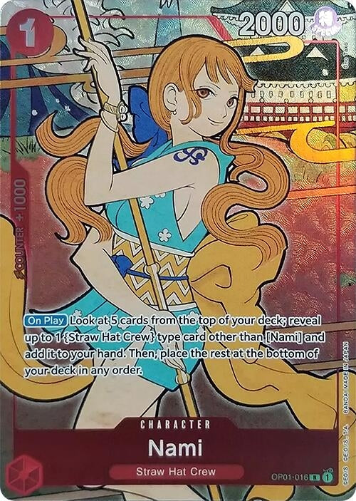 Image for Nami (English Version 1st Anniversary Set) (OP01-016) (One Piece Promotion Cards) - One Piece Card Game