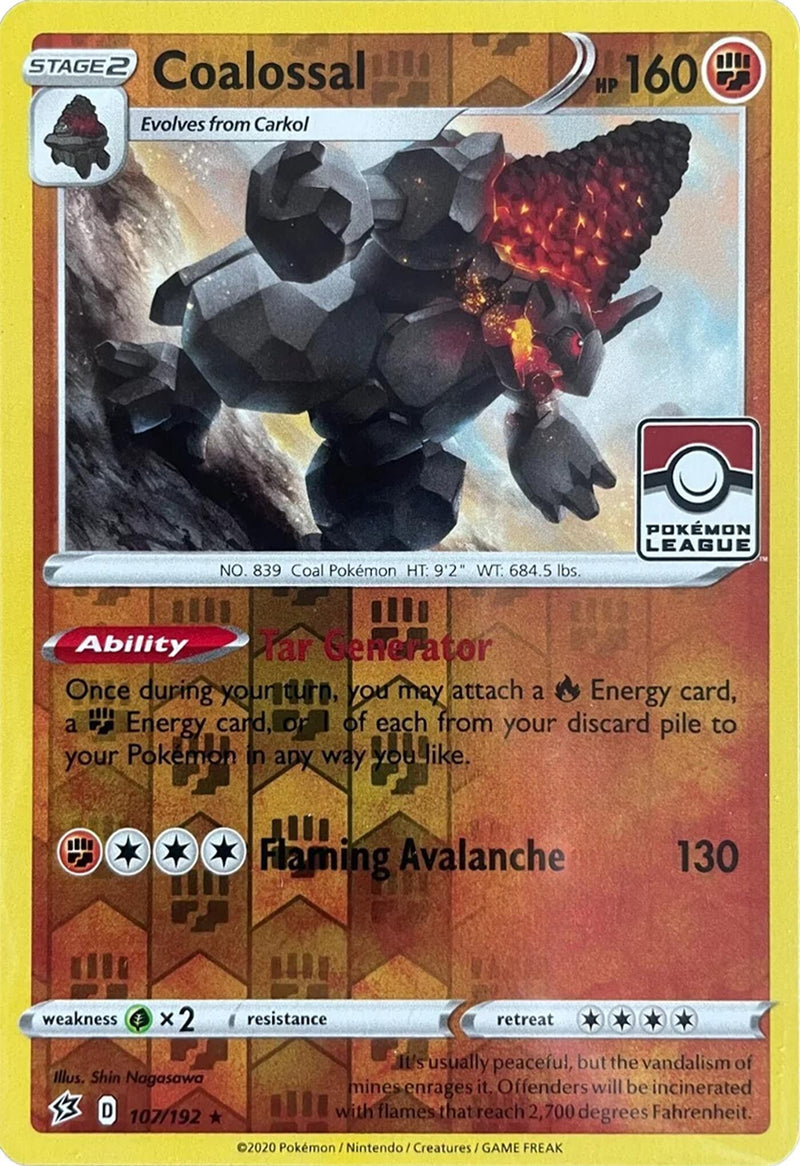 Image for Coalossal - 107/192 (League Promo) (107/192) (League & Championship Cards) - Pokemon